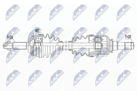 ПОЛУОСЬ NTY NPW-TY-100 (фото 1)