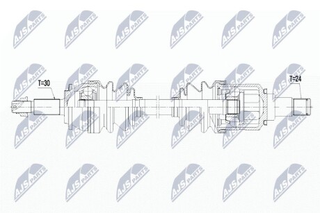 ПОЛУОСЬ NTY NPW-TY-108