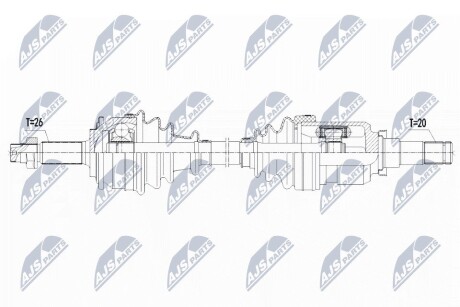 ПОЛУОСЬ NTY NPW-TY-117