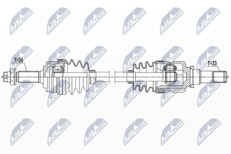 ПОЛУОСЬ NTY NPW-TY-127