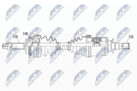 ПОЛУОСЬ NTY NPW-TY-133 (фото 1)