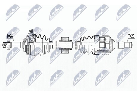 ПОЛУОСЬ NTY NPW-TY-139