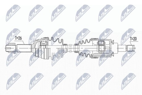 ПОЛУОСЬ NTY NPW-TY-141