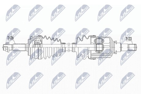 ПОЛУОСЬ NTY NPW-TY-143