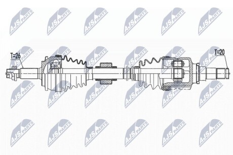 ПОЛУОСЬ NTY NPW-TY-151