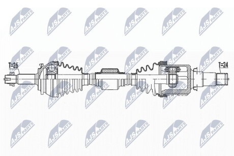 ПОЛУОСЬ NTY NPW-TY-157