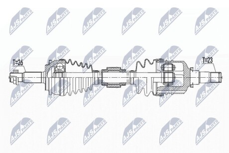 ПОЛУОСЬ NTY NPW-TY-159