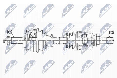 ПОЛУОСЬ NTY NPW-TY-165