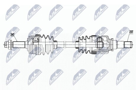 ПОЛУОСЬ NTY NPW-TY-170