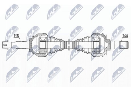 ПОЛУОСЬ NTY NPW-TY-183