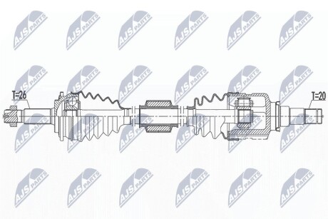 ПОЛУОСЬ NTY NPW-TY-185