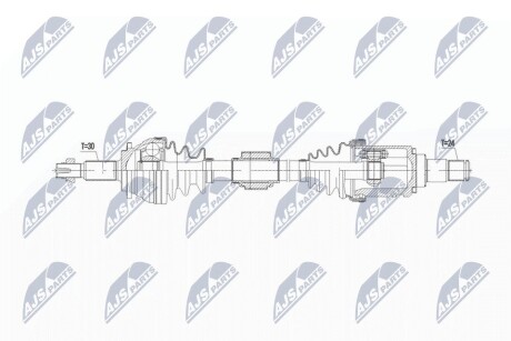 ПОЛУОСЬ NTY NPW-TY-187