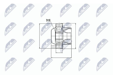 ШАРНИР РАВНЫХ УГЛОВЫХ СКОРОСТЕЙ NTY NPW-VV-005