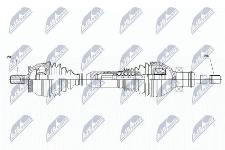 ПОЛУОСЬ NTY NPW-VV-016