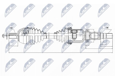 ПОЛУОСЬ NTY NPW-VV-024