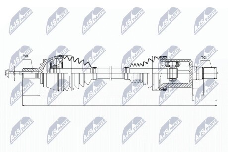 ПОЛУОСЬ NTY NPW-VV-031