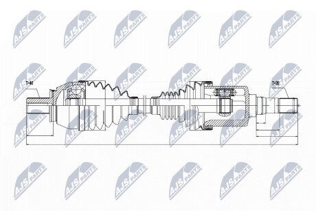 ПОЛУОСЬ NTY NPW-VV-033 (фото 1)