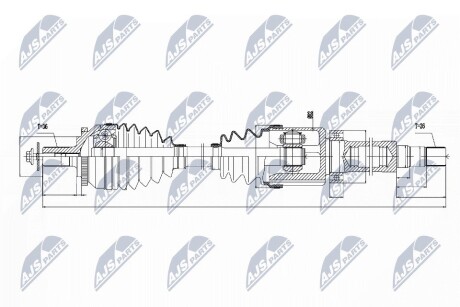 ПОЛУОСЬ NTY NPW-VV-038 (фото 1)