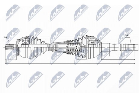 ПОЛУОСЬ NTY NPW-VV-048 (фото 1)