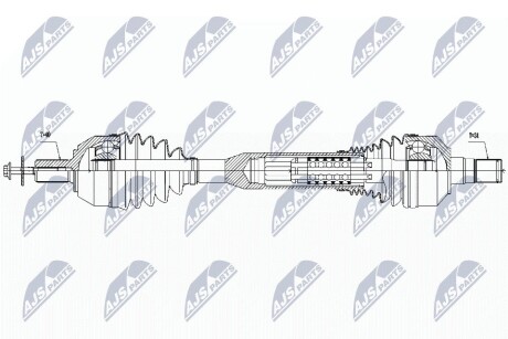 ПОЛУОСЬ NTY NPW-VV-054