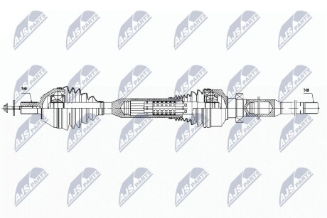 ПОЛУОСЬ NTY NPW-VV-058