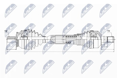 ПОЛУОСЬ NTY NPW-VV-063