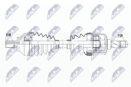 ПОЛУОСЬ NTY NPW-VV-067