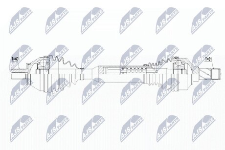 ПОЛУОСЬ NTY NPW-VV-103