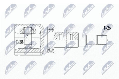 ШАРНИР РАВНЫХ УГЛОВЫХ СКОРОСТЕЙ NTY NPW-VV-108