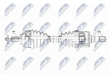 ПОЛУОСЬ NTY NPW-VV-111