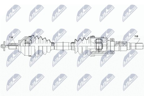 ПОЛУОСЬ NTY NPW-VV-113 (фото 1)