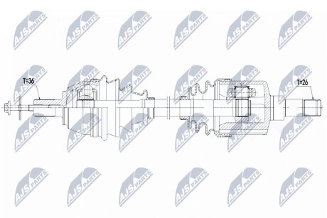 ПОЛУОСЬ NTY NPW-VV-123