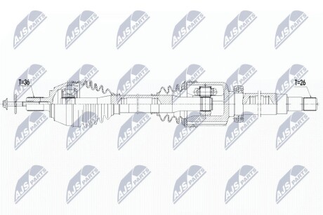 ПОЛУОСЬ NTY NPW-VV-125