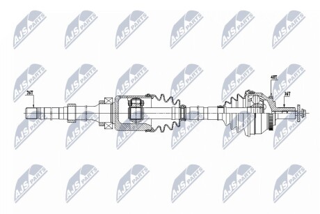 ПОЛУОСЬ NTY NPW-VV-129