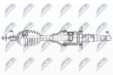 ПОЛУОСЬ NTY NPW-VV-140