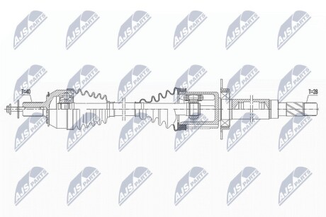 ПОЛУОСЬ NTY NPW-VV-145