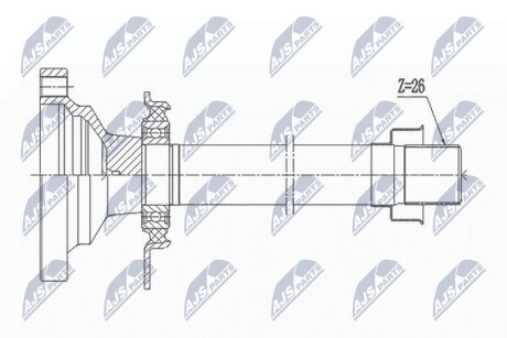 ПОЛУОСЬ NTY NPW-VW-004R1