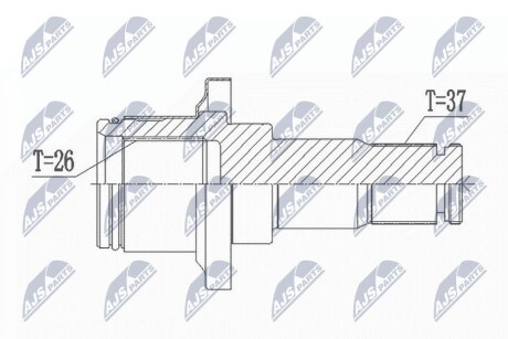 ПОЛУОСЬ NTY NPW-VW-004W1