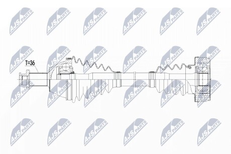 ПОЛУОСЬ NTY NPW-VW-069