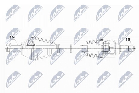 ПОЛУОСЬ NTY NPW-VW-073