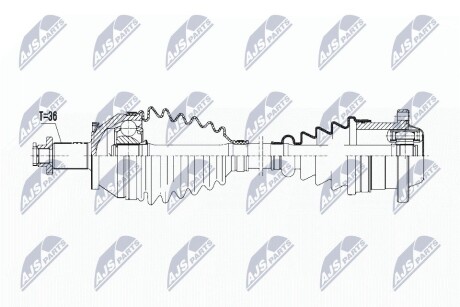 ПОЛУОСЬ NTY NPW-VW-095