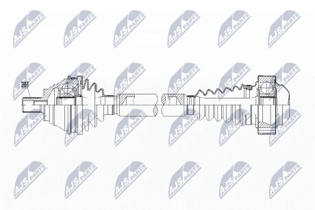 ПОЛУОСЬ NTY NPW-VW-107 (фото 1)