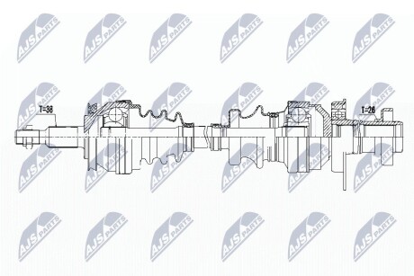 ПОЛУОСЬ NTY NPW-VW-121