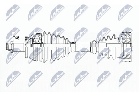 ПОЛУОСЬ NTY NPW-VW-123