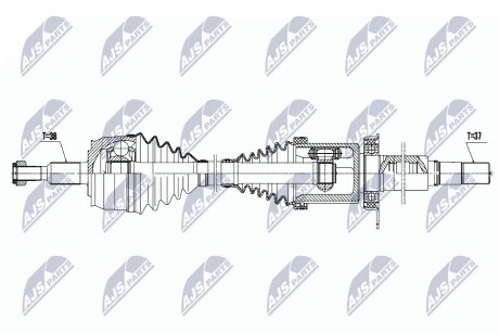 ПОЛУОСЬ NTY NPW-VW-131 (фото 1)