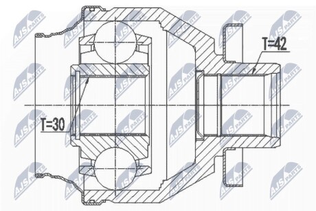 ШАРНИР РАВНЫХ УГЛОВЫХ СКОРОСТЕЙ NTY NPW-VW-138