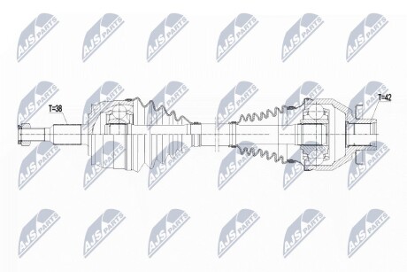 ПОЛУОСЬ NTY NPW-VW-139