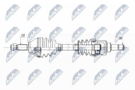 ПОЛУОСЬ NTY NPW-VW-153