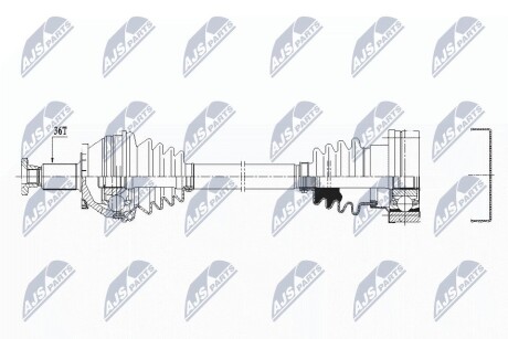 ПОЛУОСЬ NTY NPW-VW-159