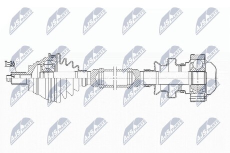 ПОЛУОСЬ NTY NPW-VW-164